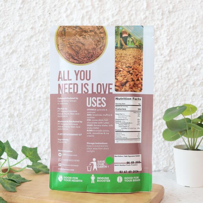 

Organic Cacao Powder Bubuk Cokelat Organik 125G - Timurasa