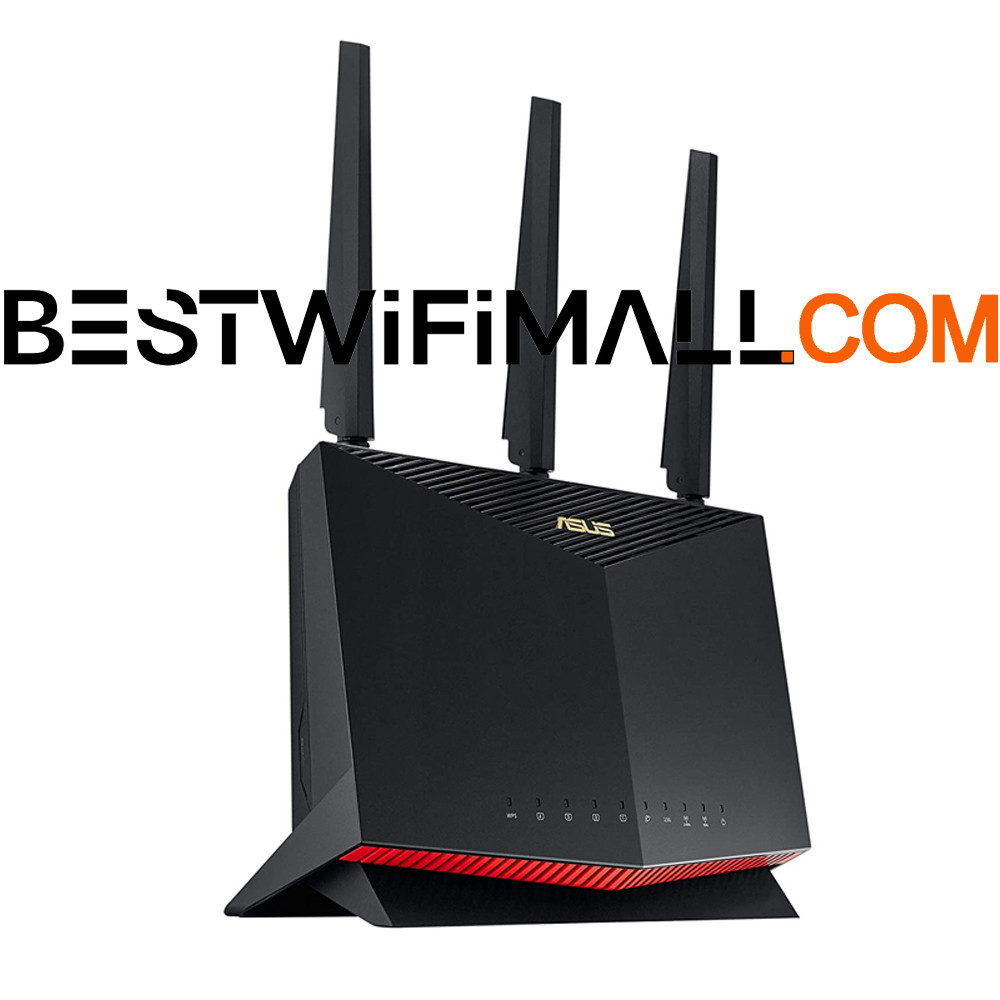 ASUS RT-AX86U AX5700 ROG Gaming WiFi Router 5700 Mbps Dual Band Wi-Fi 6 802.11AX 2500 Sq Ft &