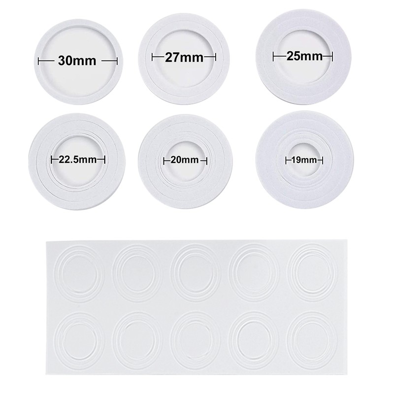 

A29F-30 Mm Coin Capsules Ps Round Coin Holder Case And 6 Sizes (19/20/22.25/25/27/30Mm) Protect