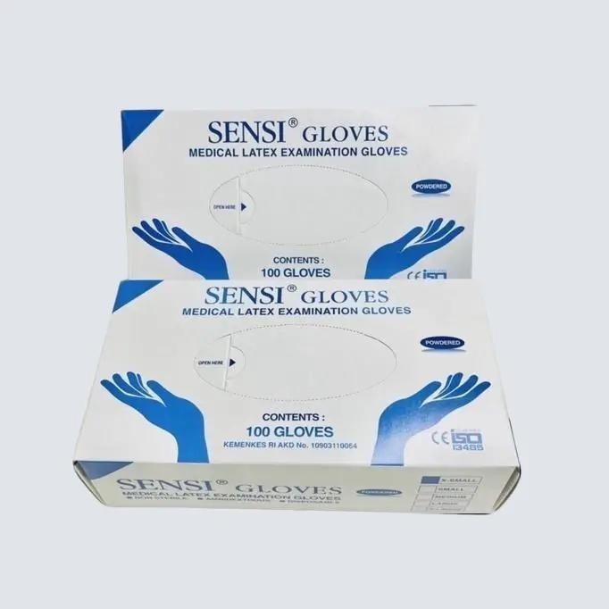 SENSI GLOVES LATEX SARUNG TANGAN SENSI ISI 100