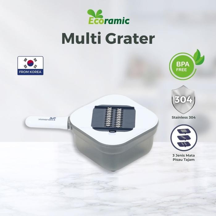 CUCI GUDANG ECORAMIC Multi Grater Set / Pencincang Sayur & Buah