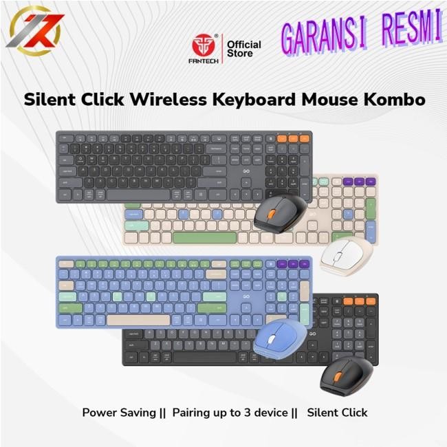 FANTECH GO POP WK895 OFFICE WIRELESS COMBO KEYBOARD MOUSE