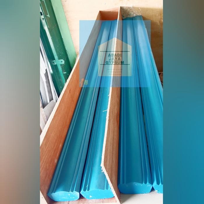 cetakan lis gypsum polos 8cm