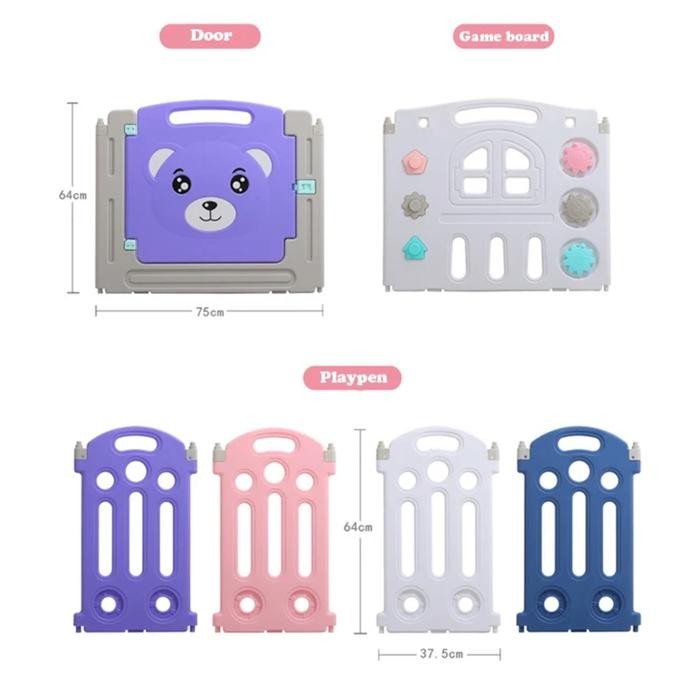 Baby Fence Pagar Bayi Babyroom Pagar Anak Bayi Pagar Playground(10+2)