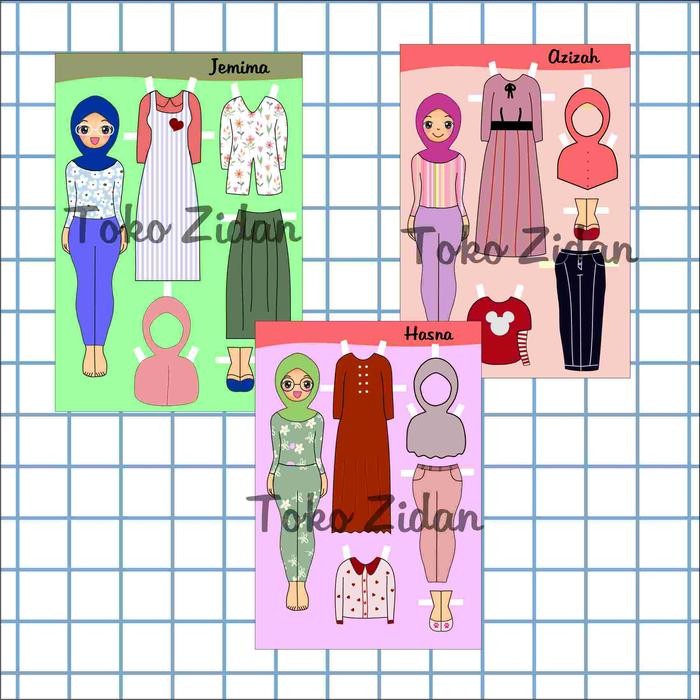 BP BPAN/BONGKAR PASANG HIJAB/PAPERDOLL/BONGKAR PASANG KERTAS /ORANG