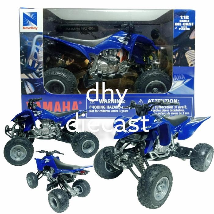Diecast miniatur motor atv yamaha/kawasaki/honda/suzuki/ 1:12