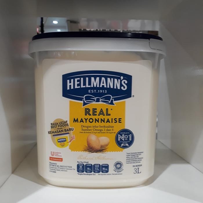 

ASLI Real Mayonnaise Hellmann's 3 Liter READY STOCK