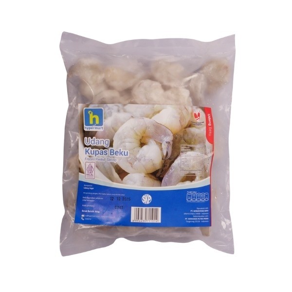 

HYPERMART UDANG VANAME KUPAS BEKU 350 GR
