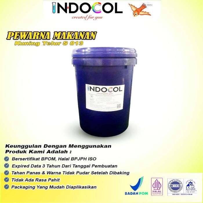 

Pewarna Makanan INDOCOL Kuning Telur Spesial 813 @25 Kg/Pail