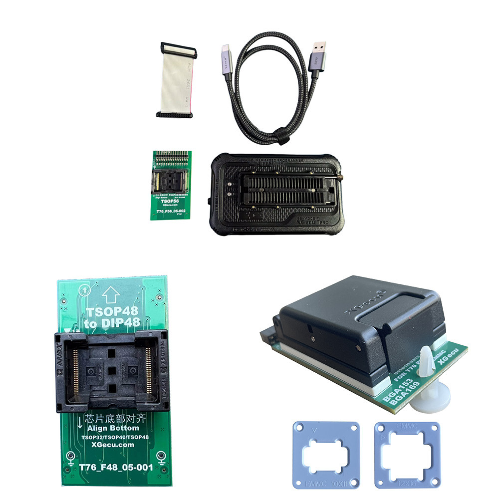 

XGecu T76 USB3.0 Universal Programmer + BGA153/169 + TSOP56 + TSOP48 Adapter support EEPROM NOR NAND