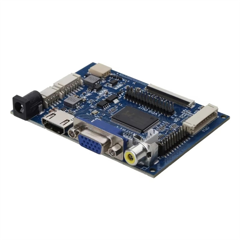 AA60-PCB800099 LCD Screen Car GPS Display LCD Driver Board -Compatible VGA AV To TTL RGB LVDS