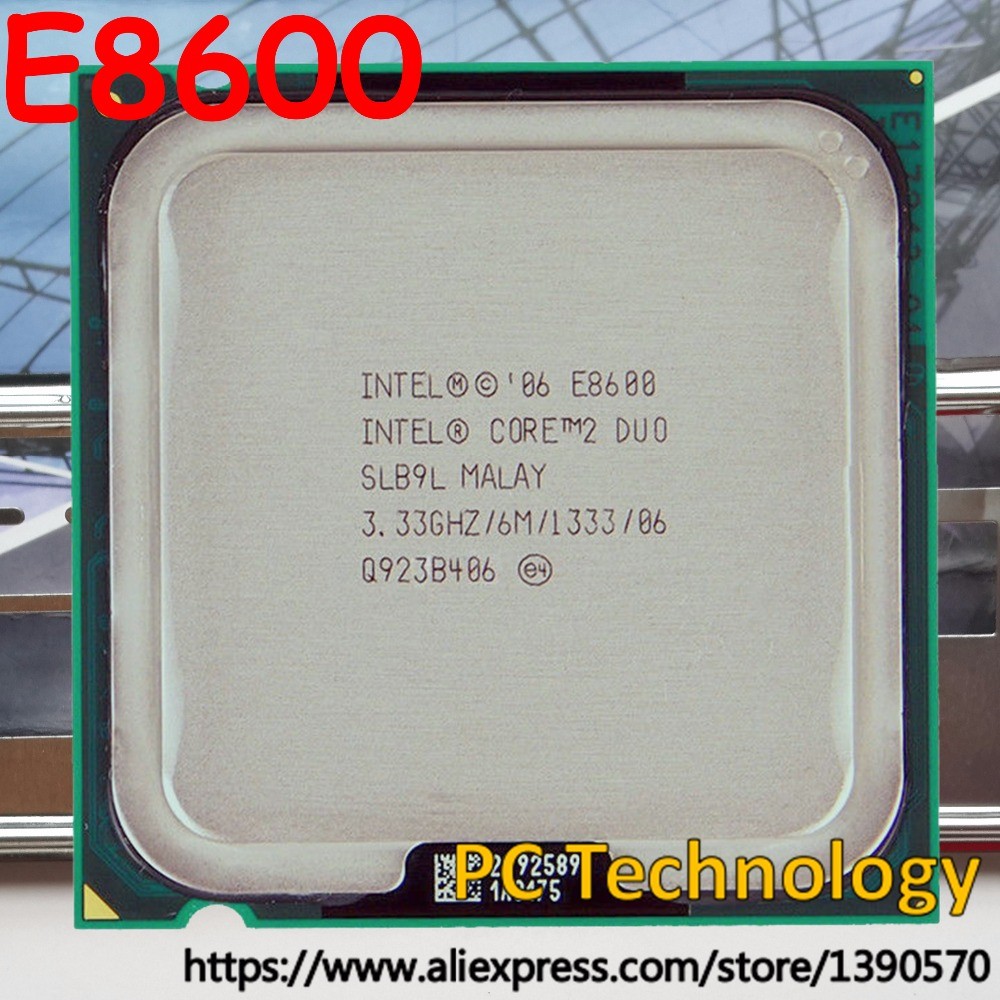 Original Intel Core 2 Duo E8600 Processor 3.33GHz/6M/1333MHz CPU Free shipping ship out within 1 day