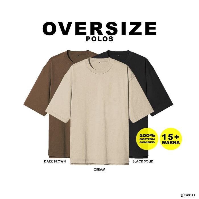 NEW Kaos Polos Oversize Pria Kaos Oversize Pria Polos Tanpa Saku