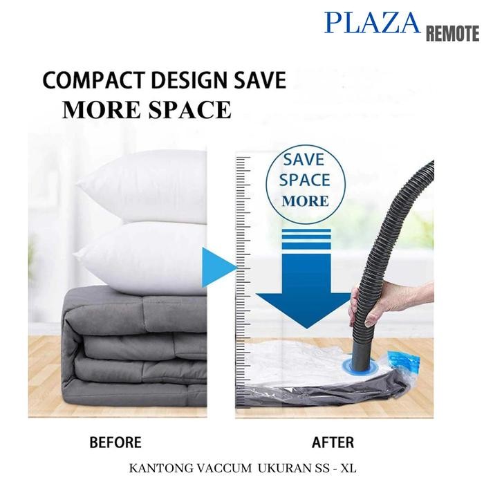 (Allthebest) PLASTIK VACUM KOMPRESI TAS BAJU BANTAL BEDCOVER DLL