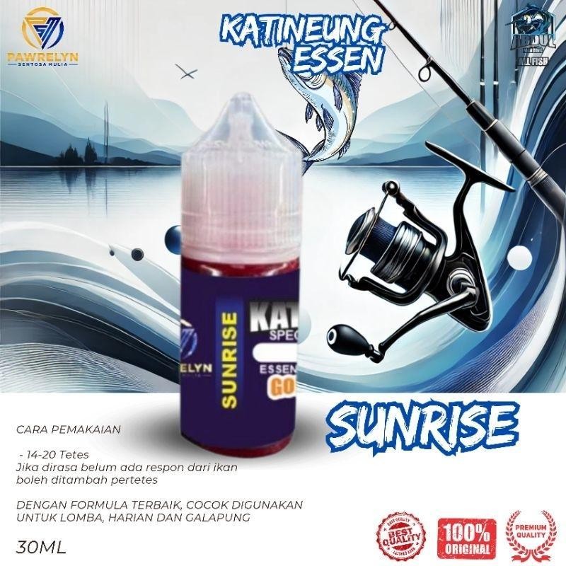 Essen KATINEUNG SUNRISE Khusus Ikan Patin Kolam Harian Dan Alam Liar Aroma Wangi Kuat, Essen Ikan Pa