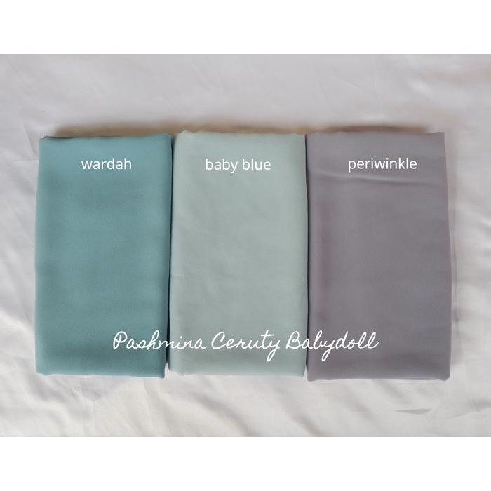 (Allthebest) Pashmina Ceruty Babydoll Premium pasmina Ceruti Kerudung Jilbab Annamaa Ungu Lavender