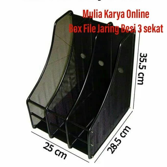 

Box File Jaring Besi 3 Sekat / Tempat Dokumen Jala Besi