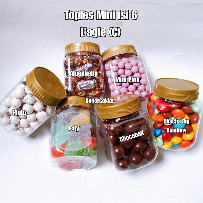 

Toples Mini Isi 6 Coklat L'Agie (C)