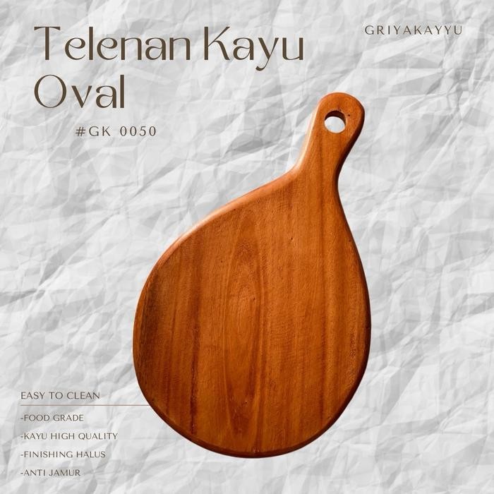 TALENAN OVAL GRIYA KAYYU - TALENAN KAYU - TALENAN KAYU JATI - TALENAN KAYU MAHONI - TALENAN KAYU
