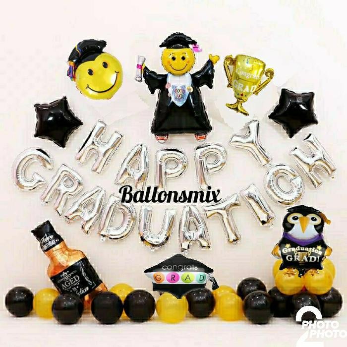 paket dekorasi happy graduation
