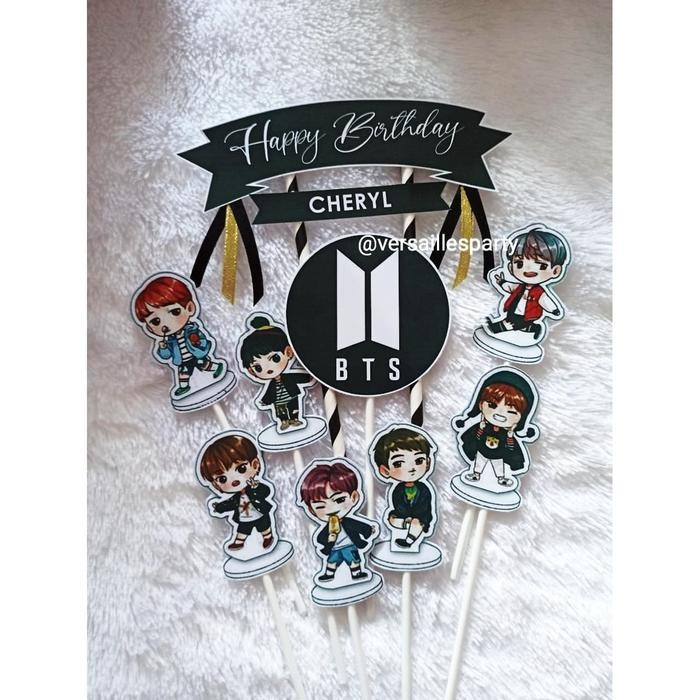 Cake Topper BTS/Hiasan Kue BTS/Topper Kue BTS