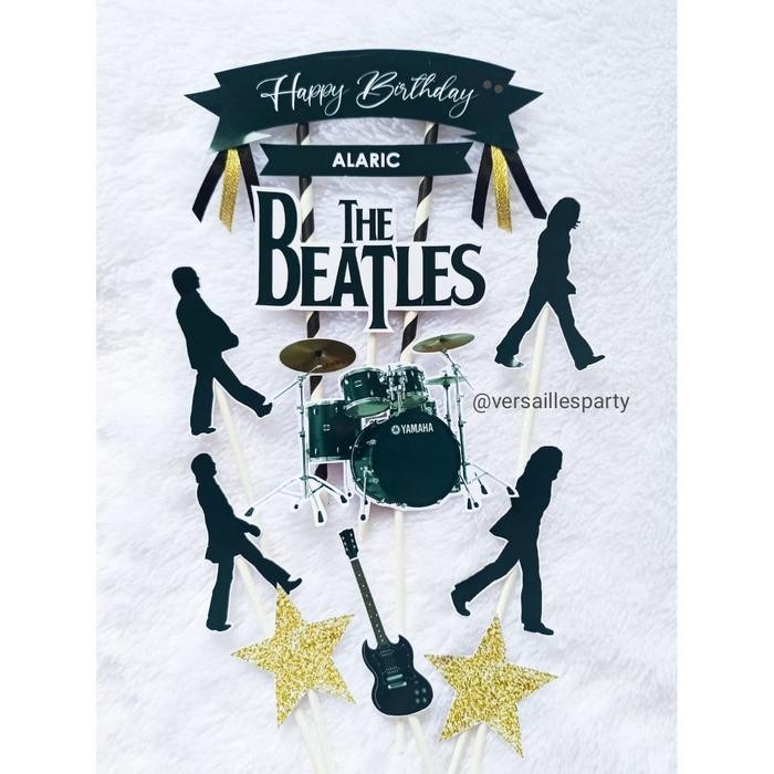 Cake Topper The Beatles / The Beatles / Hiasan Kue The Beatles