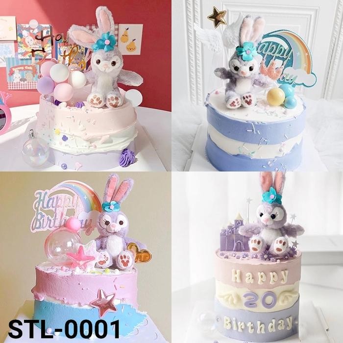 STL-0001 Cake topper hiasan kue figurine stella lou