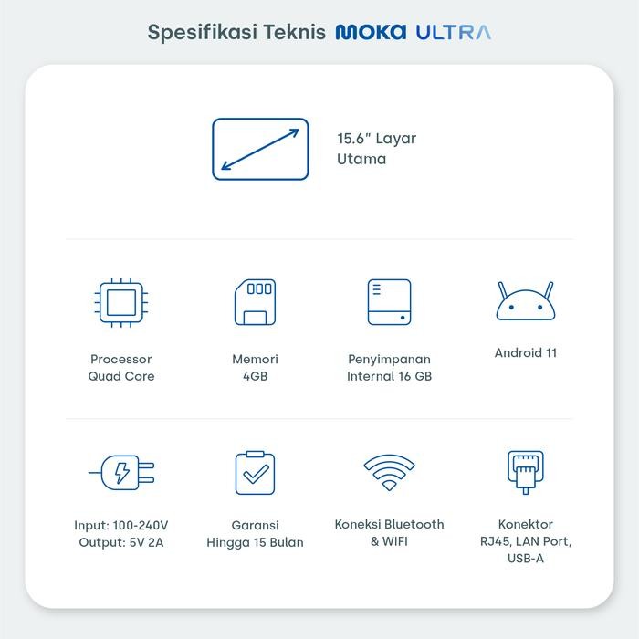 Moka Ultra Moka Pos Tablet Single Screen