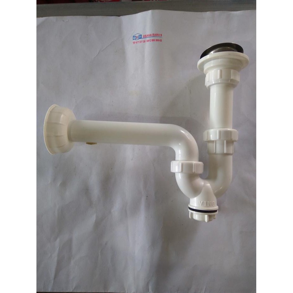 Sifon Angsa PVC / Saringan Wastafel Plastik / Sifon Wastafel Plastik