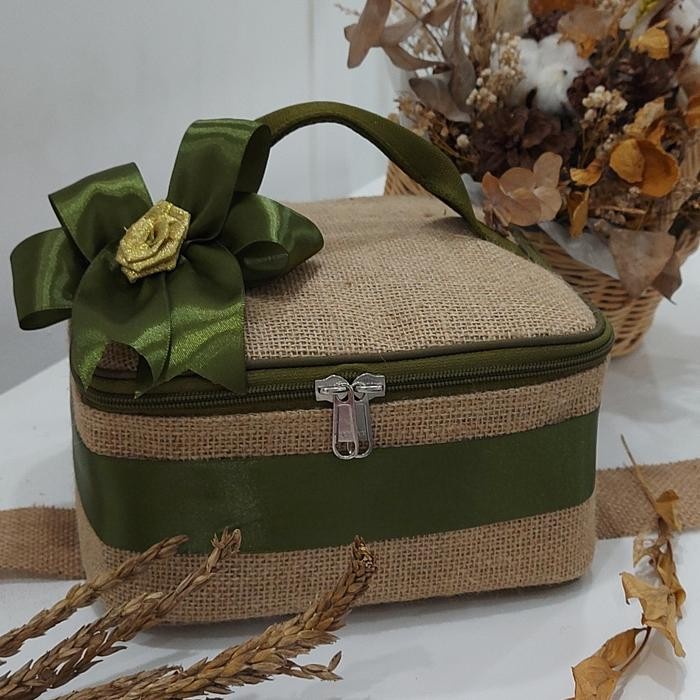 tas pouch jute goni kosmetik