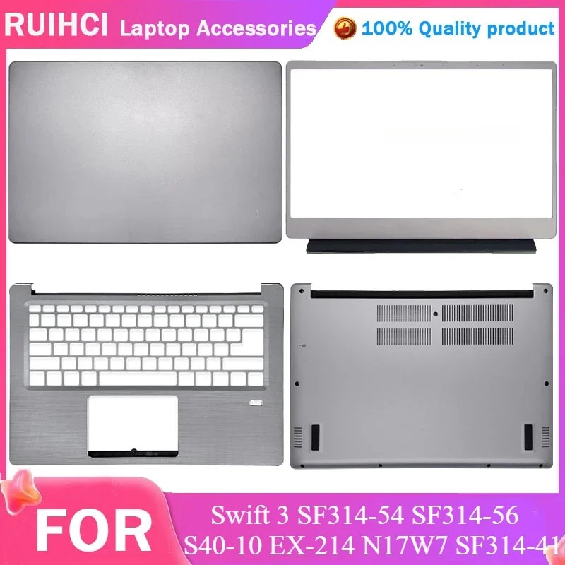 New Laptop LCD Back Cover Front Bezel Lower Bottom Case Top Case For Acer Swift 3 SF314-54 SF314-56