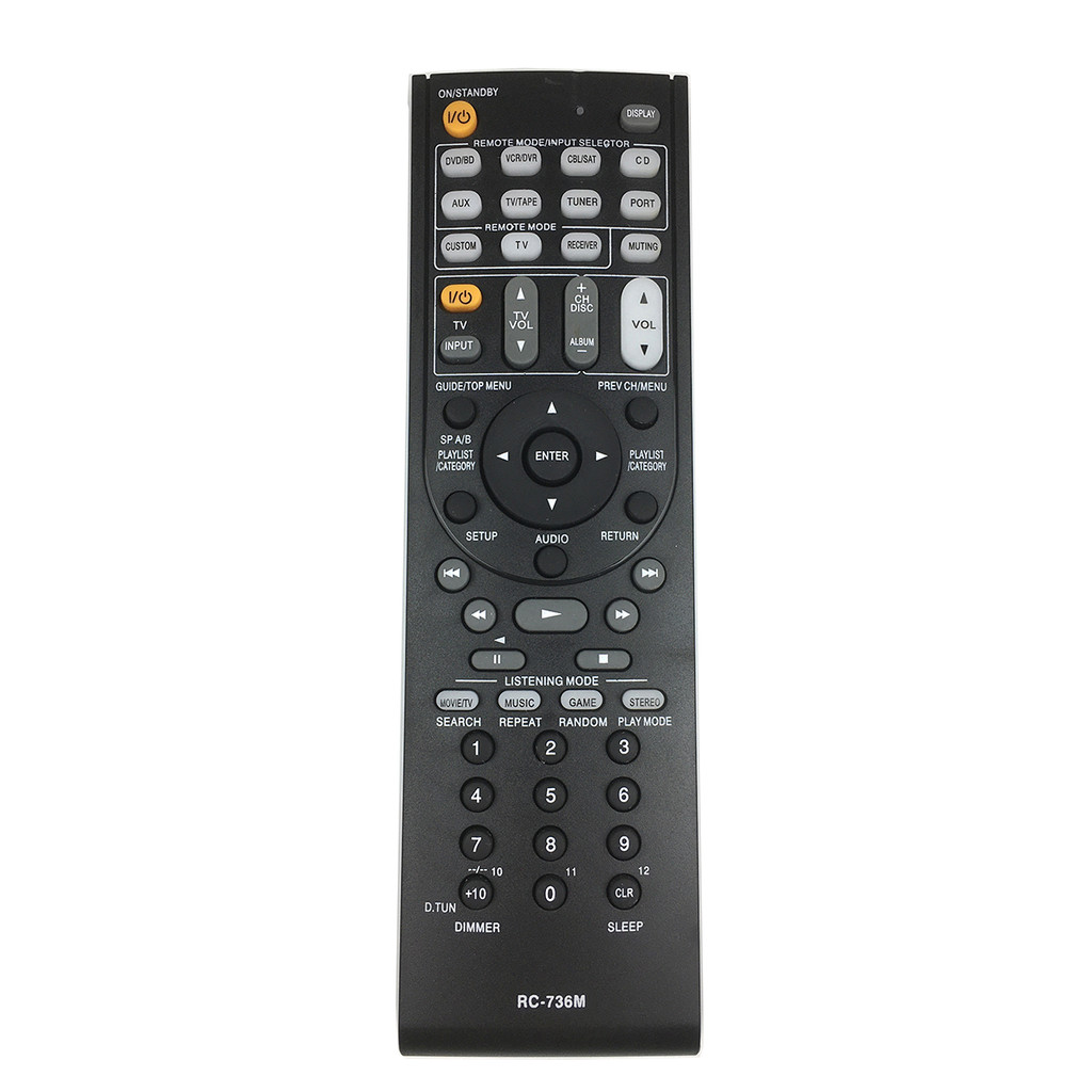 New RC-736M Replace Remote Control for Onkyo AV Receiver RC-709M RC-712M RC-740M RC-710M RC-737M