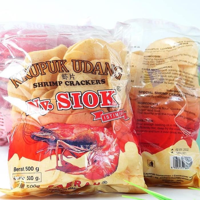 

Kerupuk Udang Oval Premium Ny Siok 500 gr