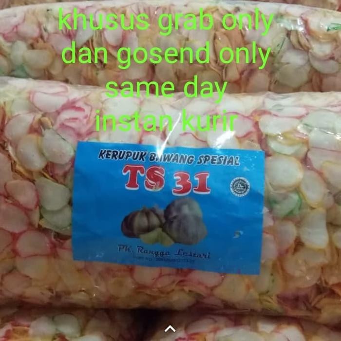 

kerupuk bawang spesial 5 KG, GOSEND DAN GRABSEND