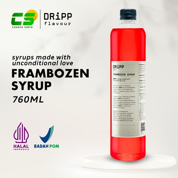 

Dripp Sirup / Syrup - Frambozen Syrup 760 ml (Sirup Raspberry)