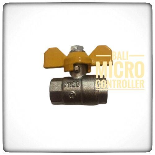 Valve / Kran Gas 1/4" (Inch) / Kran Pilot Kuning / Valve Pilot Kuning