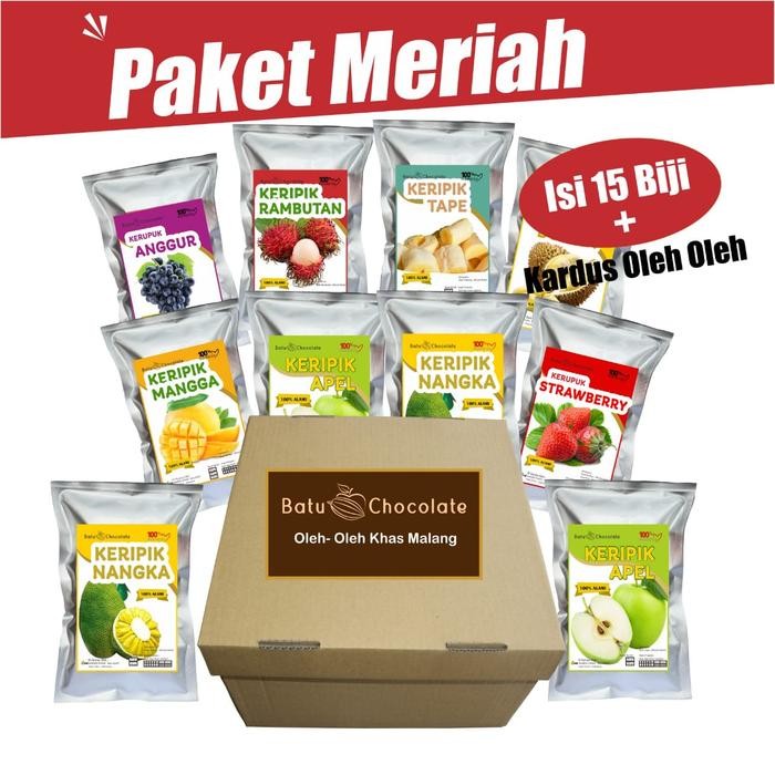 

PAKET KERIPIK & KERUPUK BUAH KHAS MALANG ISI 15 PCS