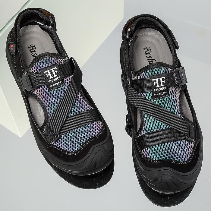 Eiger - Prelesty Kulit Asli Sandal Hiking Gunung Pria Original Touring Sendal Cowok Sepatu Trekking