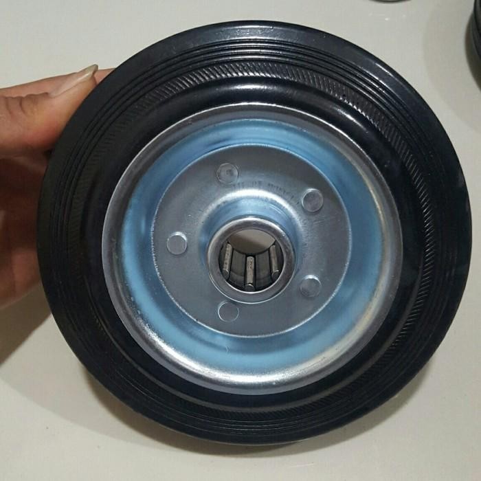 (Allthebest) Roda troli lori 6 inchi / 15 cm ukuran as 2cm