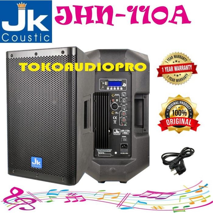 Speaker Aktif Jk Coustic JHN110A 10-Inch Speaker Aktif JHN-110A Berkualitas Terbaru