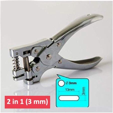 TANG PELUBANG ID CARD PEMOTONG PINGUL SUDUT CORNER R3, R5, R10, 2IN1 (OVAL & LINGKARAN), DKQ111,