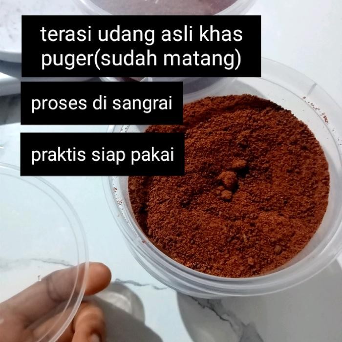 

ORIGINAL terasi udang matang sangrai(siap pakai) Bahan Masakan Penyedap Bubuk READY STOCK