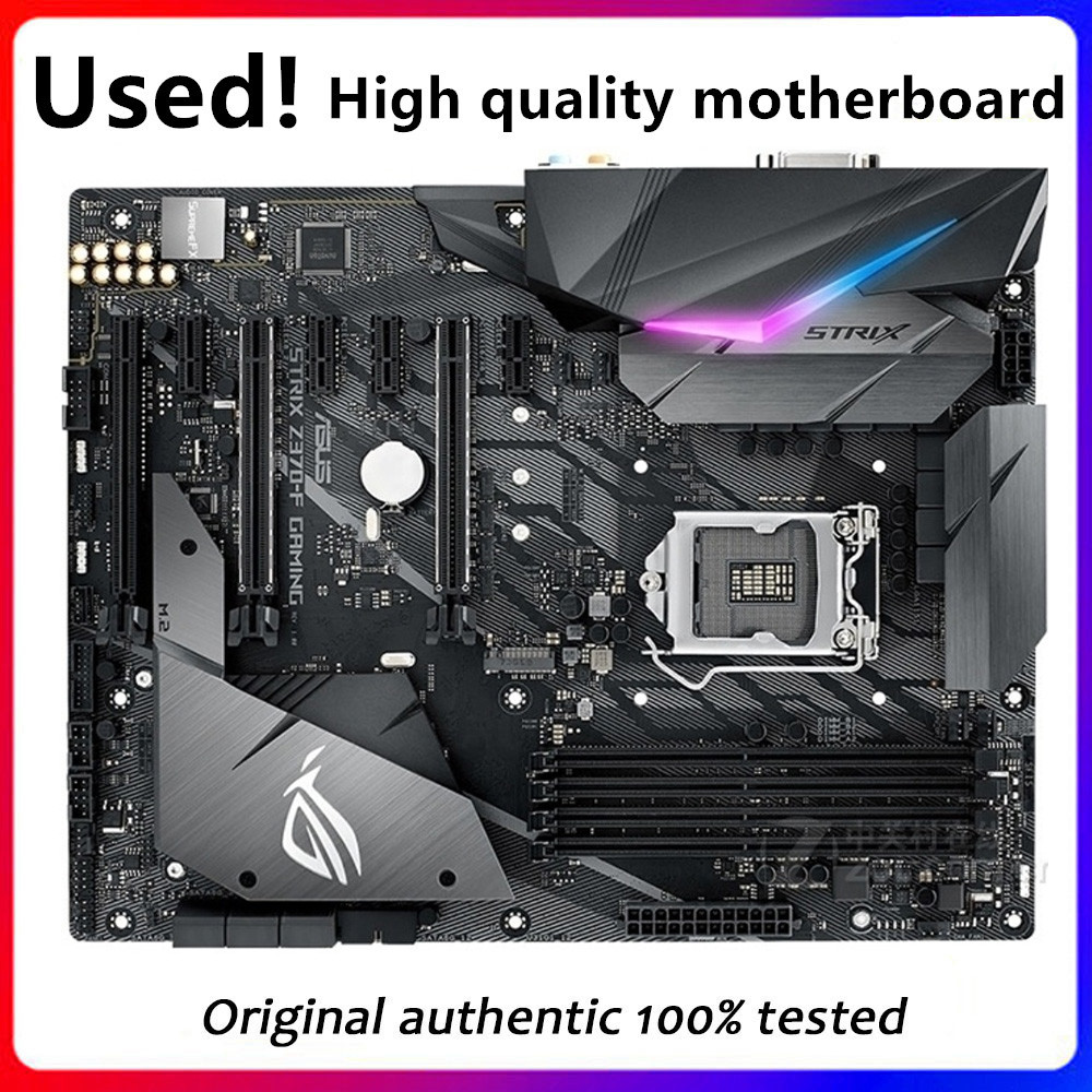 For Asus STRIX Z370-F GAMING Z370F Original Used Desktop Intel Z370 Z370M DDR4 Motherboard LGA 1151 