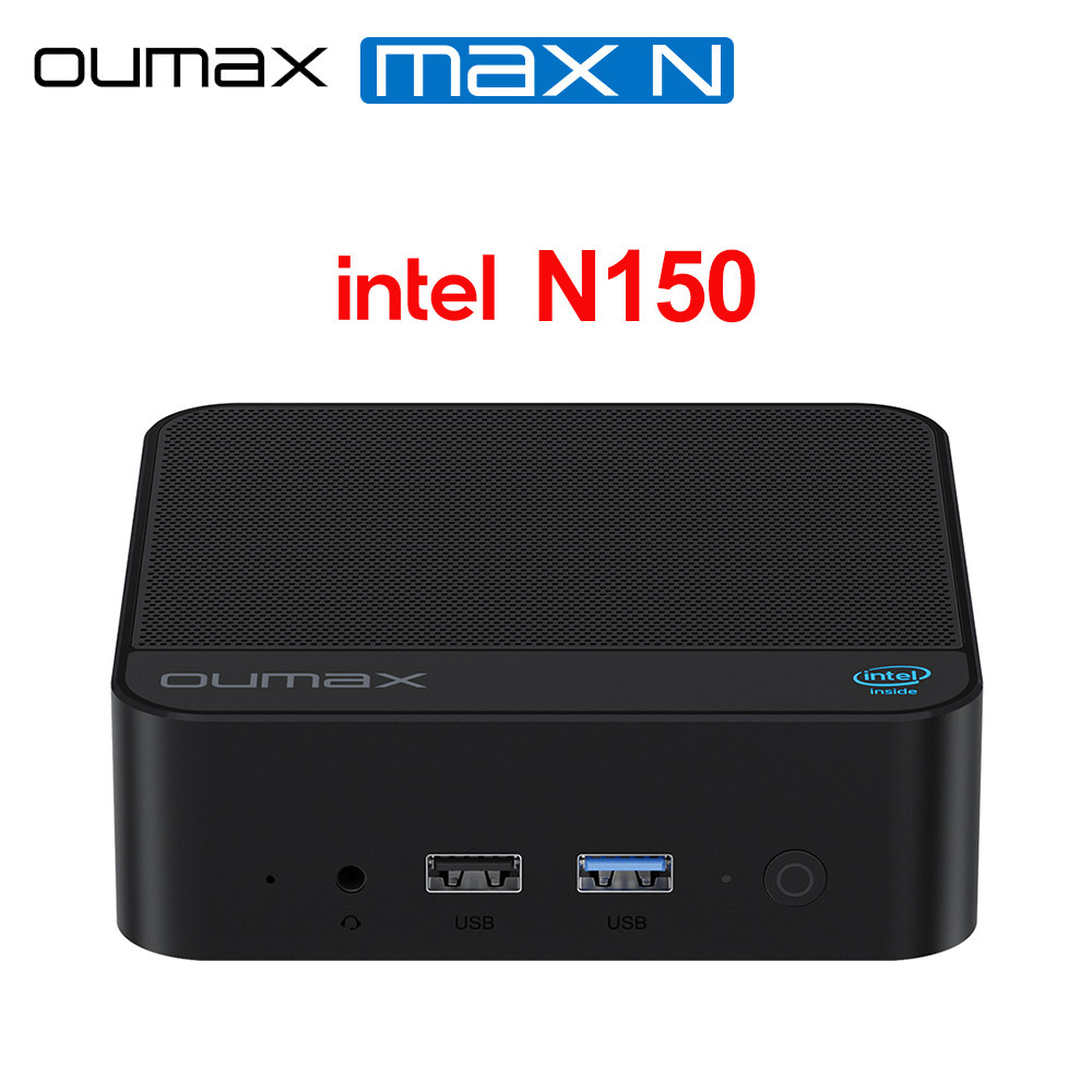 OUMAX MAX N150 MINI PC Intel DDR416GB 500GB SSD 1000M LAN WIFI BT 5.0 Destop MINI PC Gaming Computer
