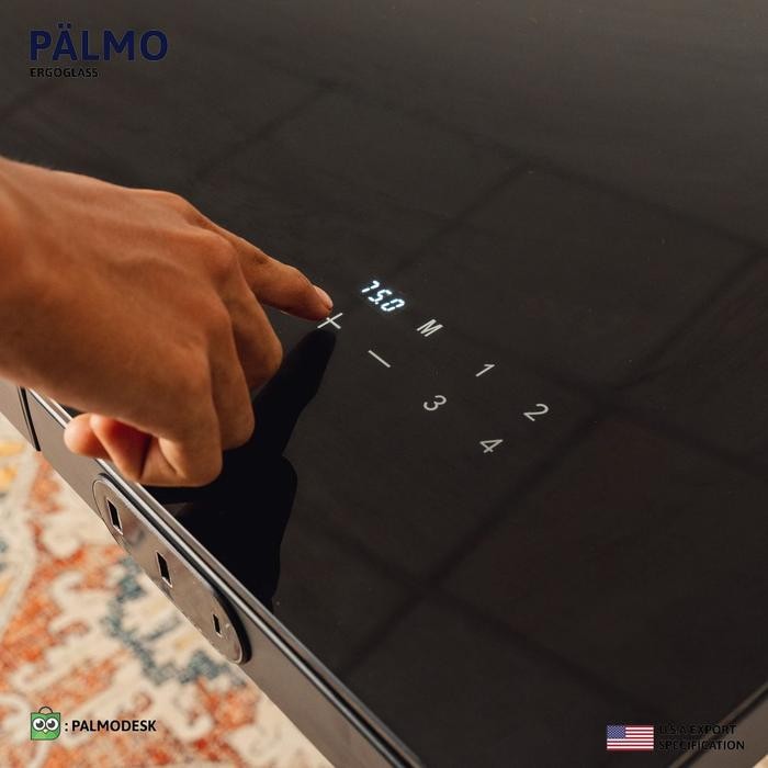 Palmo Ergoglass Dual Motor Adjustable Standing Desk / Adjustable Desk / Electric Desk