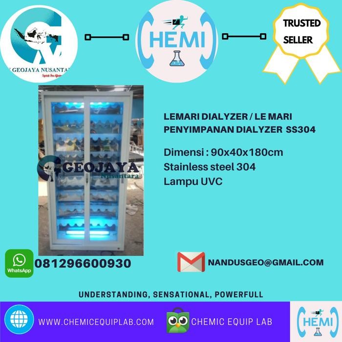 Lemari Dialyzer / Lemari Penyimpanan Dialyzer Stainless Steel 304