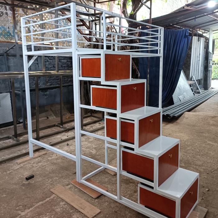 Ranjang Besi Tingkat Kasur Dua Custom