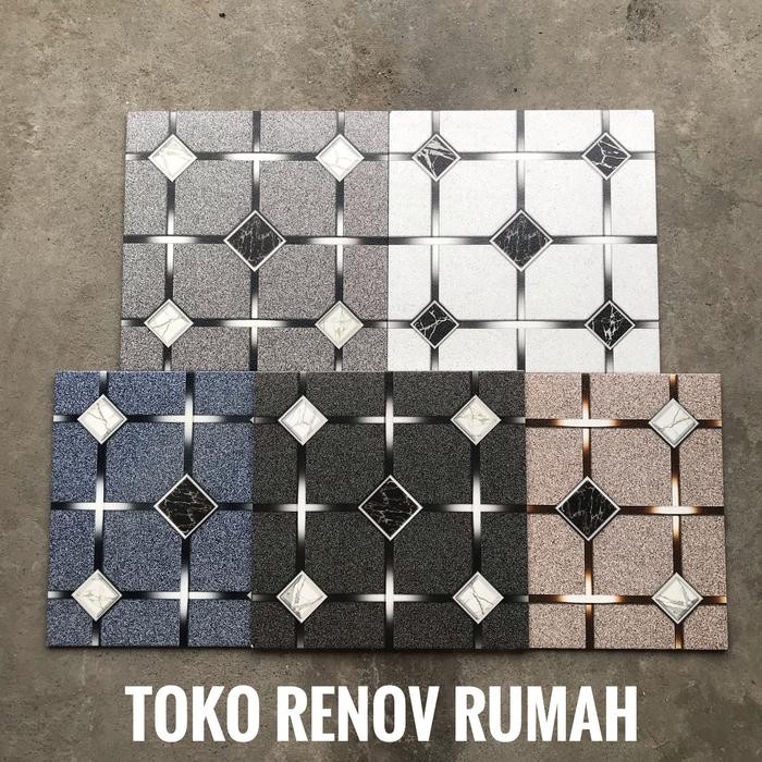 Keramik 40x40 motif hexagon/ keramik garasi/ keramik kamar mandi