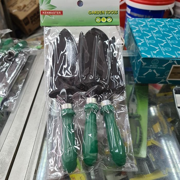 Garden Tools Kenmaster 1Set Alat Kebun Sekop Garpu Kebon Tanah Taman