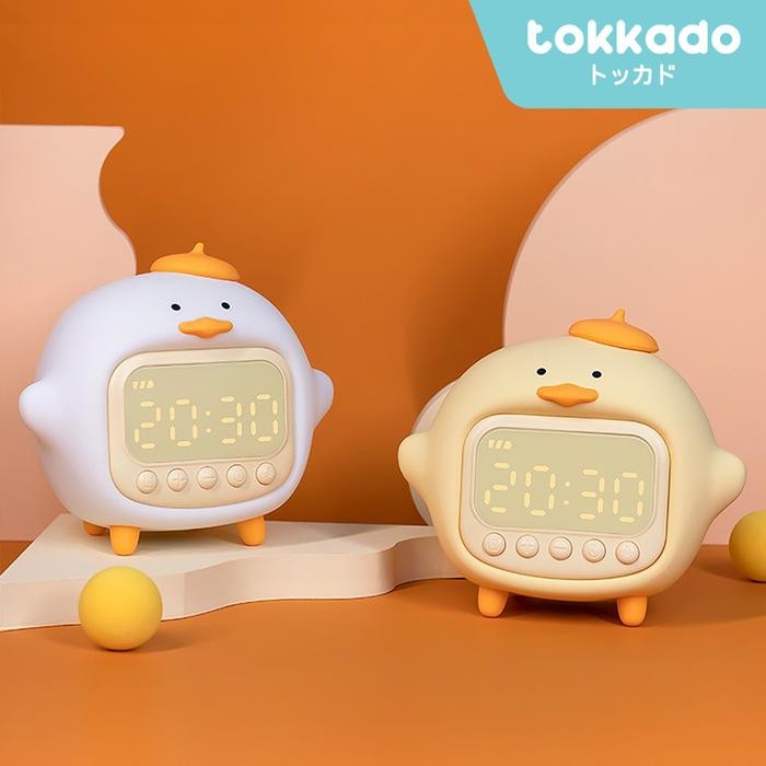 TOKKADO Pepito Jam Meja Digital Lampu Tidur Alarm Weker Bebek Lucu